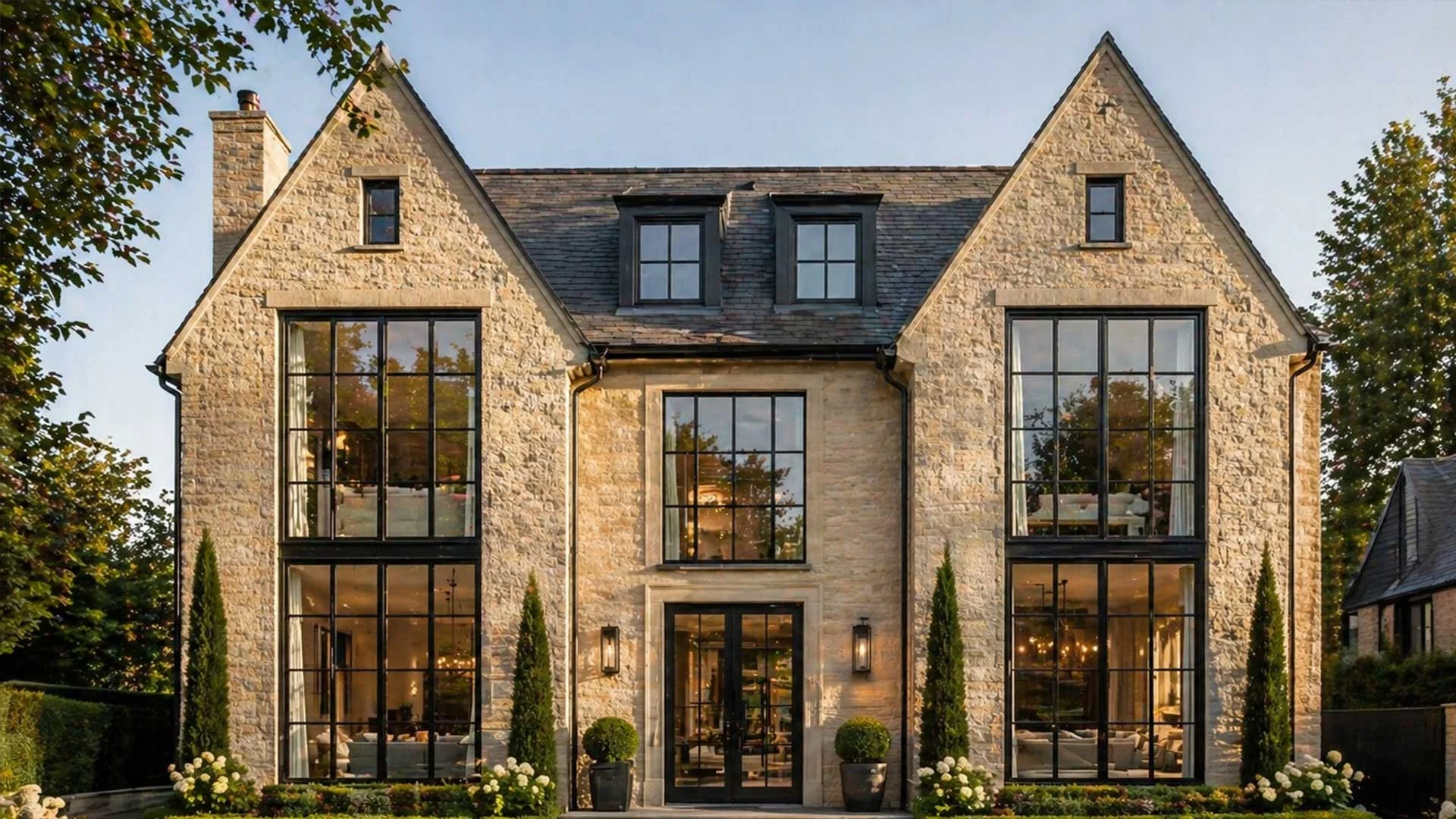 Premium aluminium glazing systems installation with contemporary architectural frames