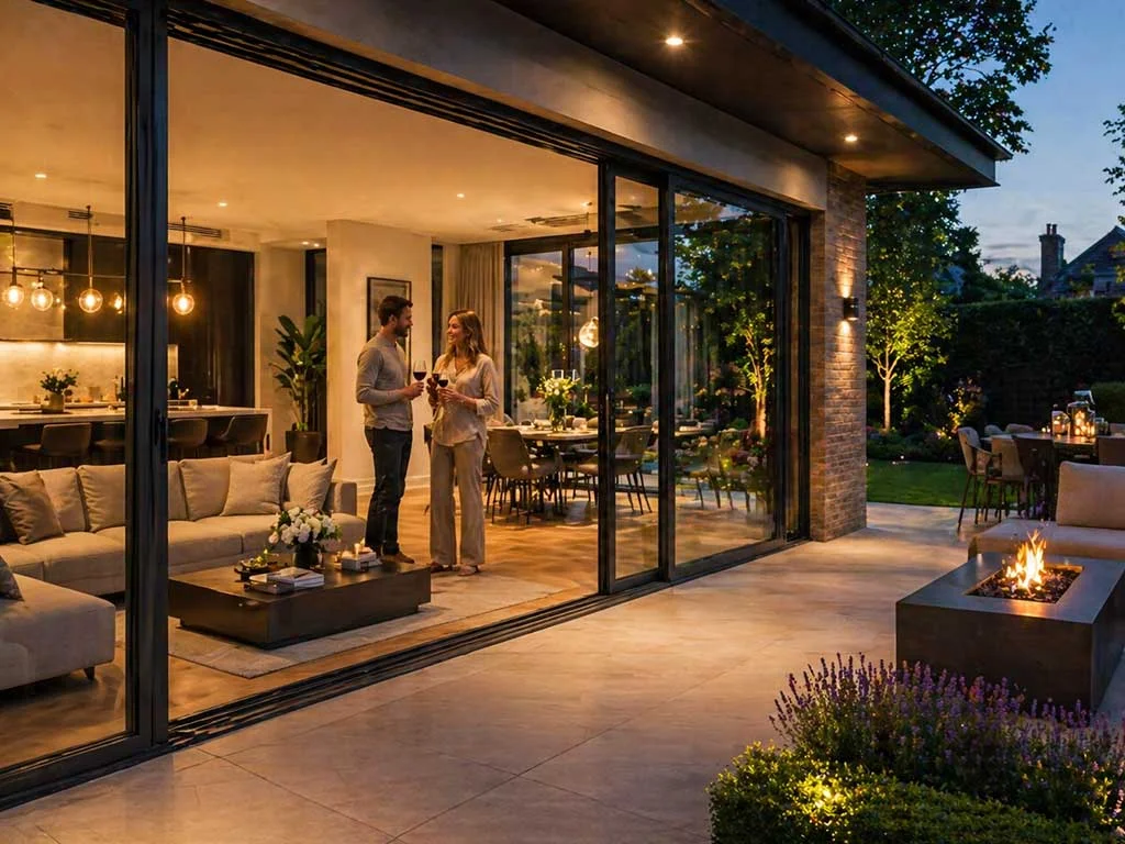 Smart aluminium sliding system installation by Coziluxe