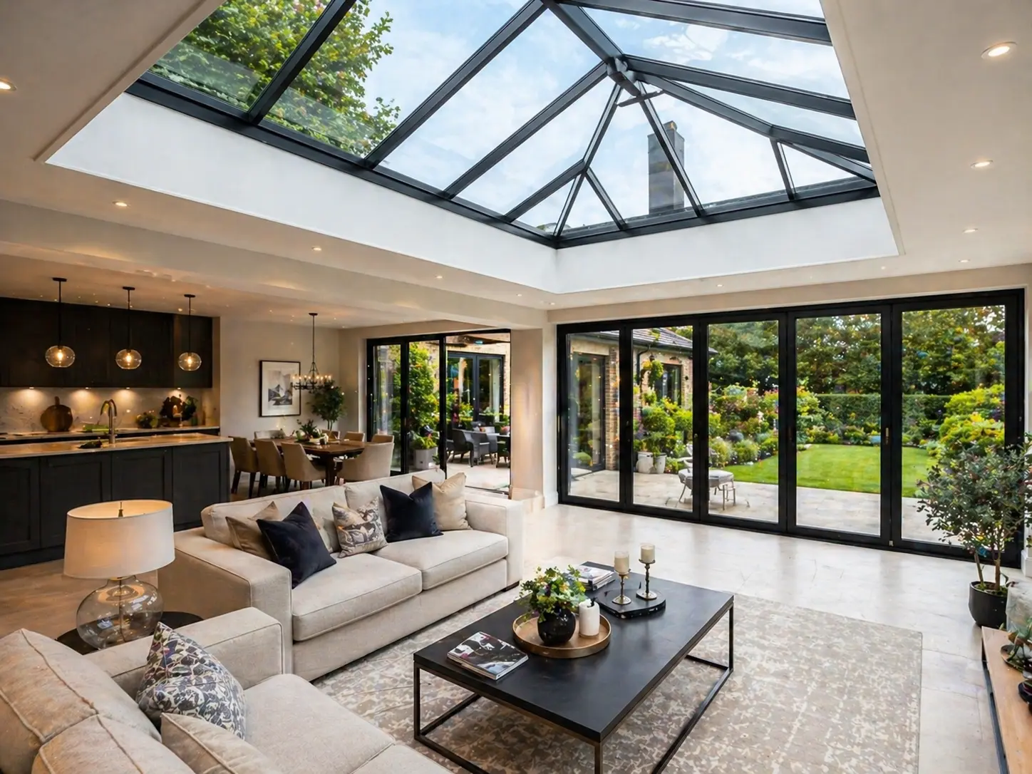 Coziluxe luxury living space glazing project